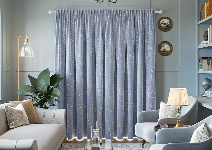 Willow Field, Indigo - Made to Measure Curtains - Image 7